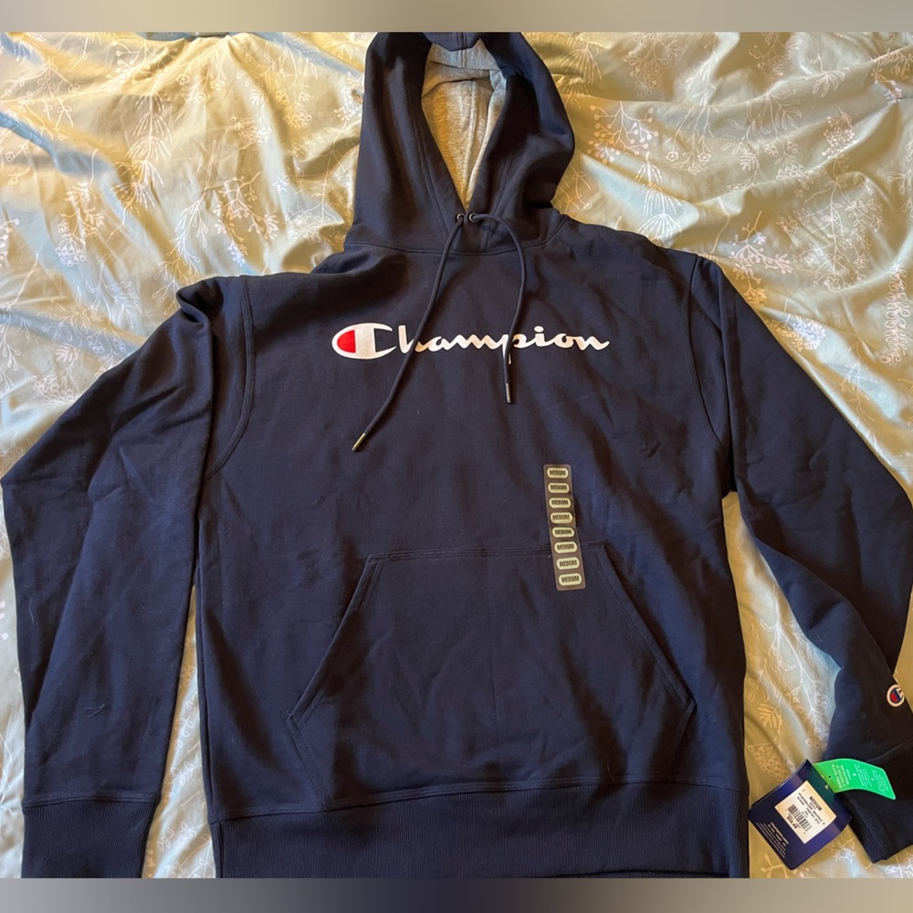 Brand new navy champion hoodie